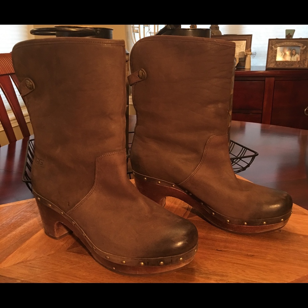 UGG Clog Studded Leather Boots